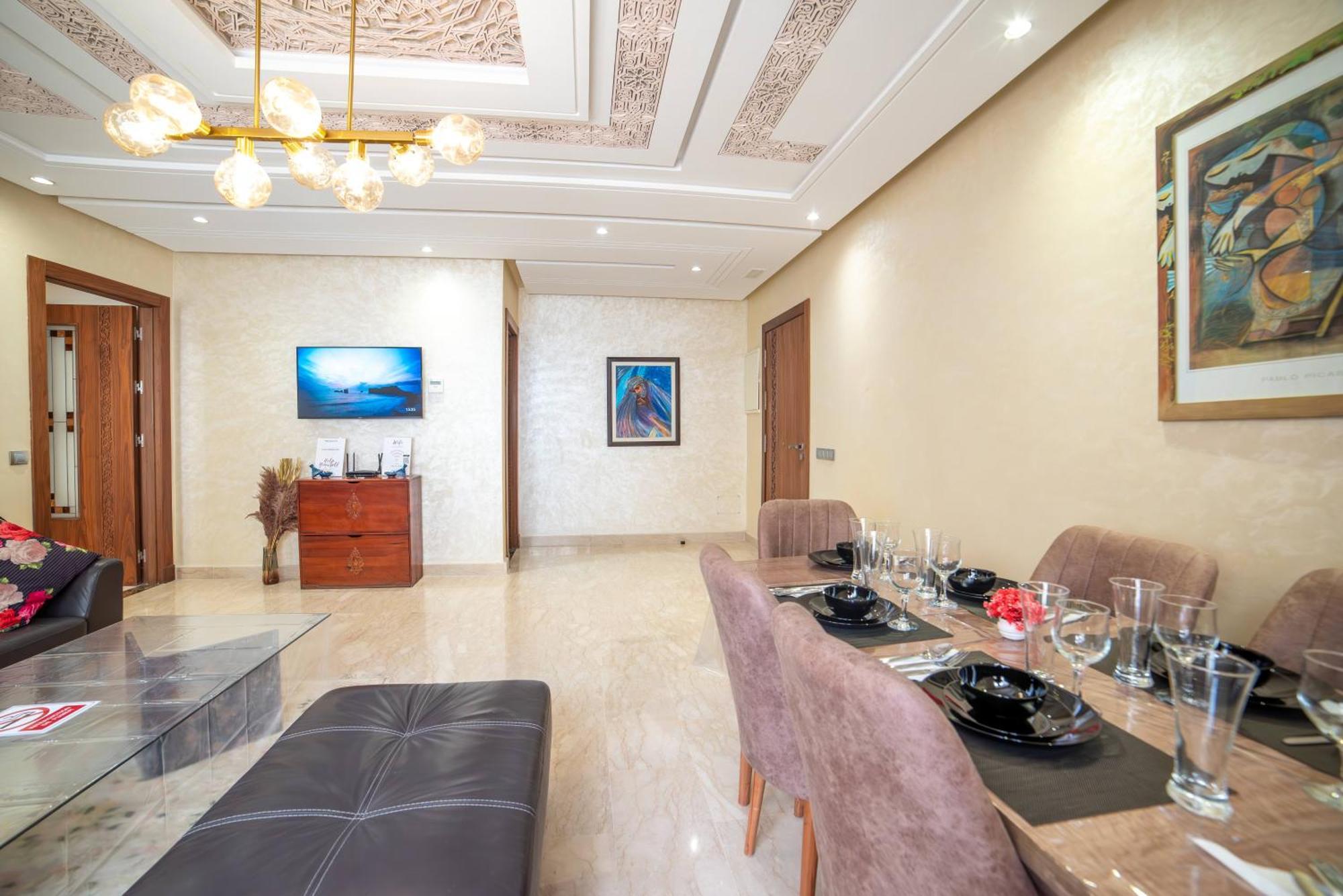 Luxury Seafront 101sqm With 2 Bedrooms And Wi-fi Unlimited 公寓 阿加迪尔